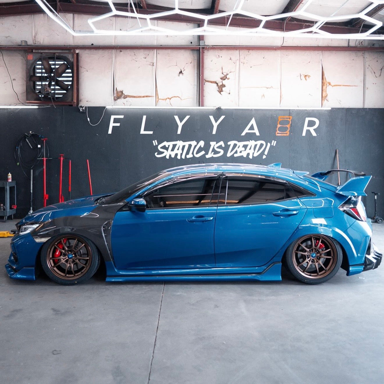 FlyyAir Performance Suspension for 2016-2021 Honda Civic (10th Gen)